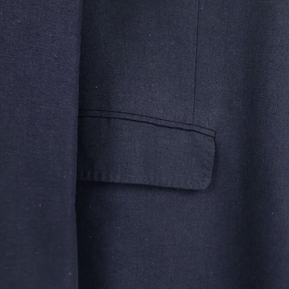 TravelSmith Men's Navy Blue 2 Button Sports Coat Blazer 48R - Picture 4 of 14